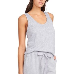 1. State Women’s Heather Gray Scoop Neck Sleeveless Casual Tank Top Size Large